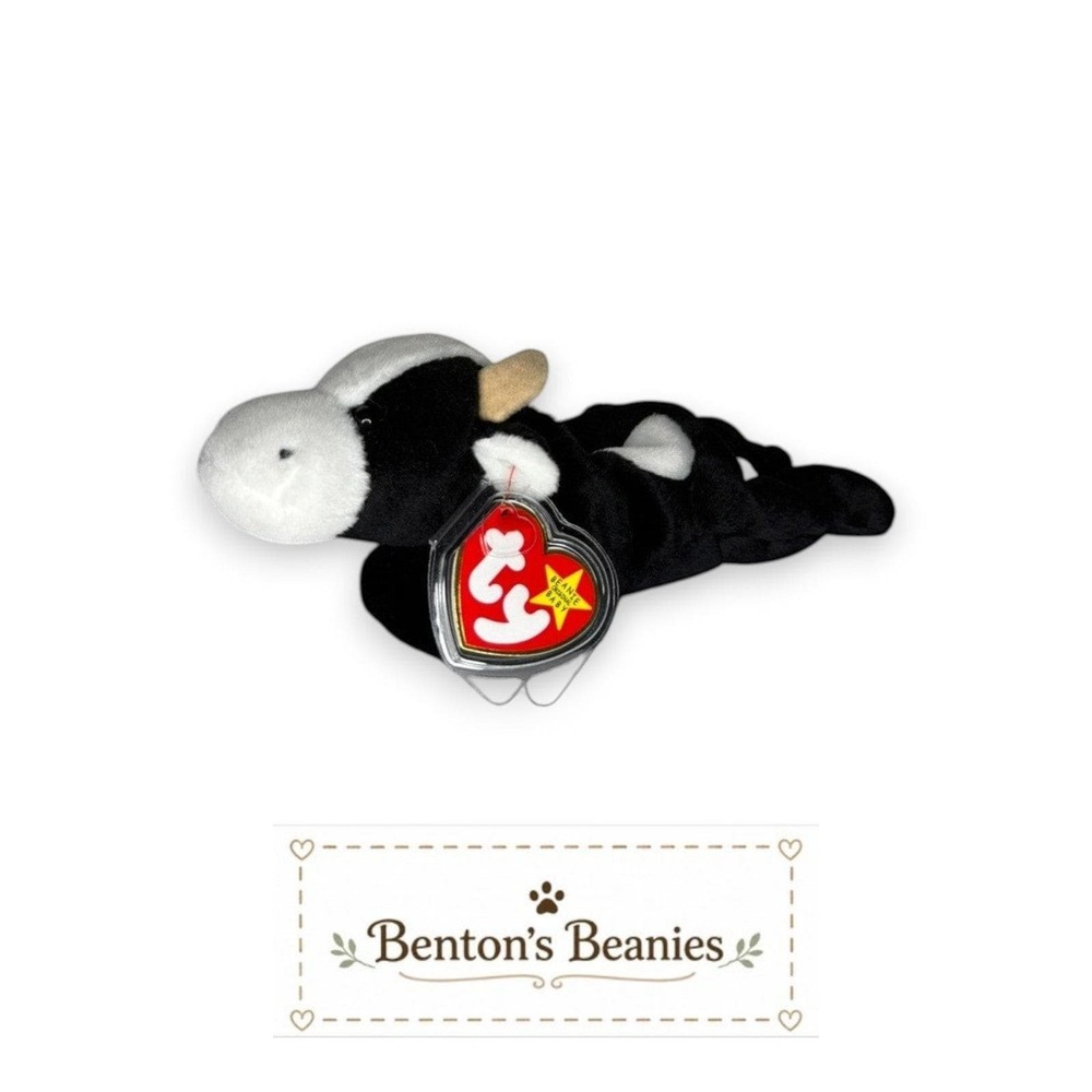 Daisy the Cow Ty Beanie Baby | Meadow Daydreamer 🐄 | Mint Heart Tag ⭐